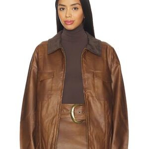 🌟NEW🌟 Maverick Bomber Jacket in Chestnut Brown